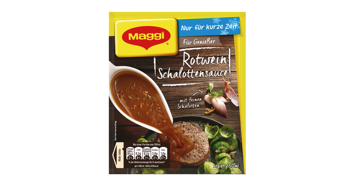 Maggi Für Genießer Rotwein Schalotten Sauce | maggi.de