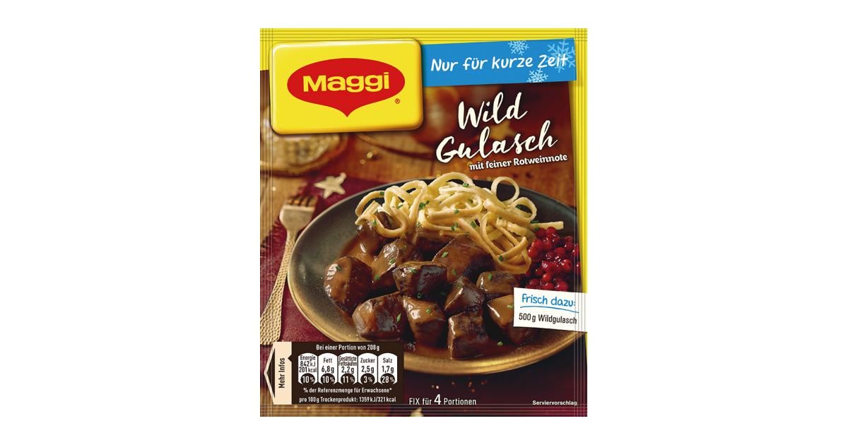 Maggi Fix für Wildgulasch | maggi.de