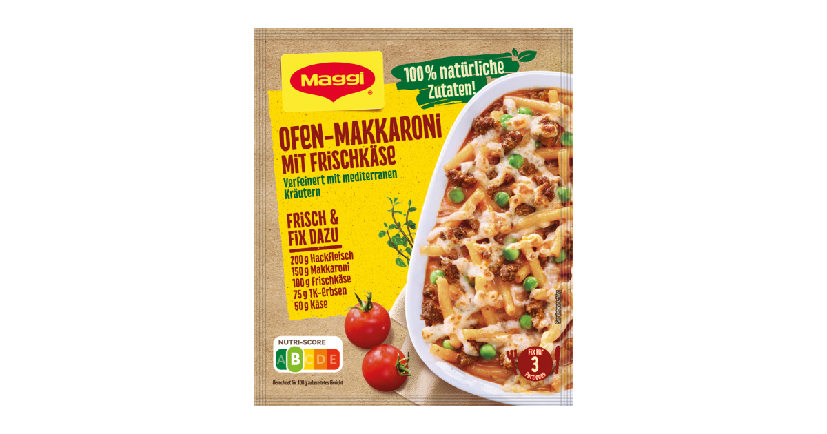 MAGGI Fix für Ofen-Makkaroni mit Frischkäse | maggi.de