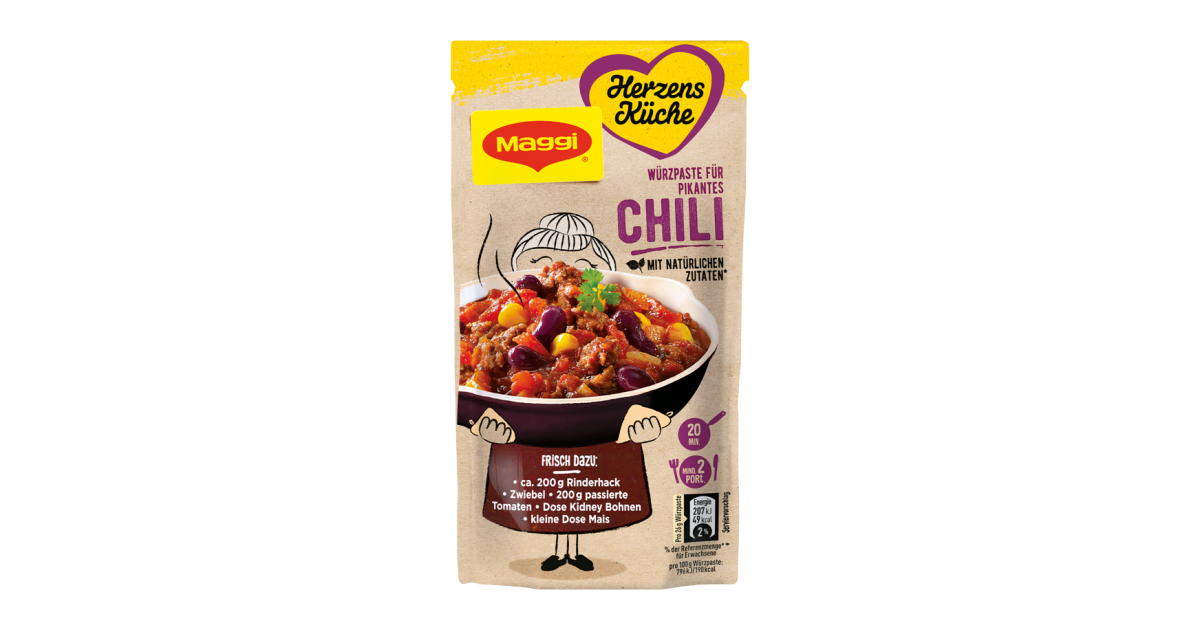 MAGGI Herzensküche Würzpaste für pikantes Chili | maggi.de