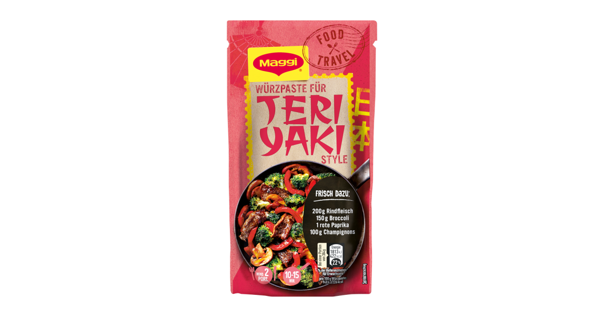 Maggi Food Travel Würzpaste für Teriyaki Style | maggi.de