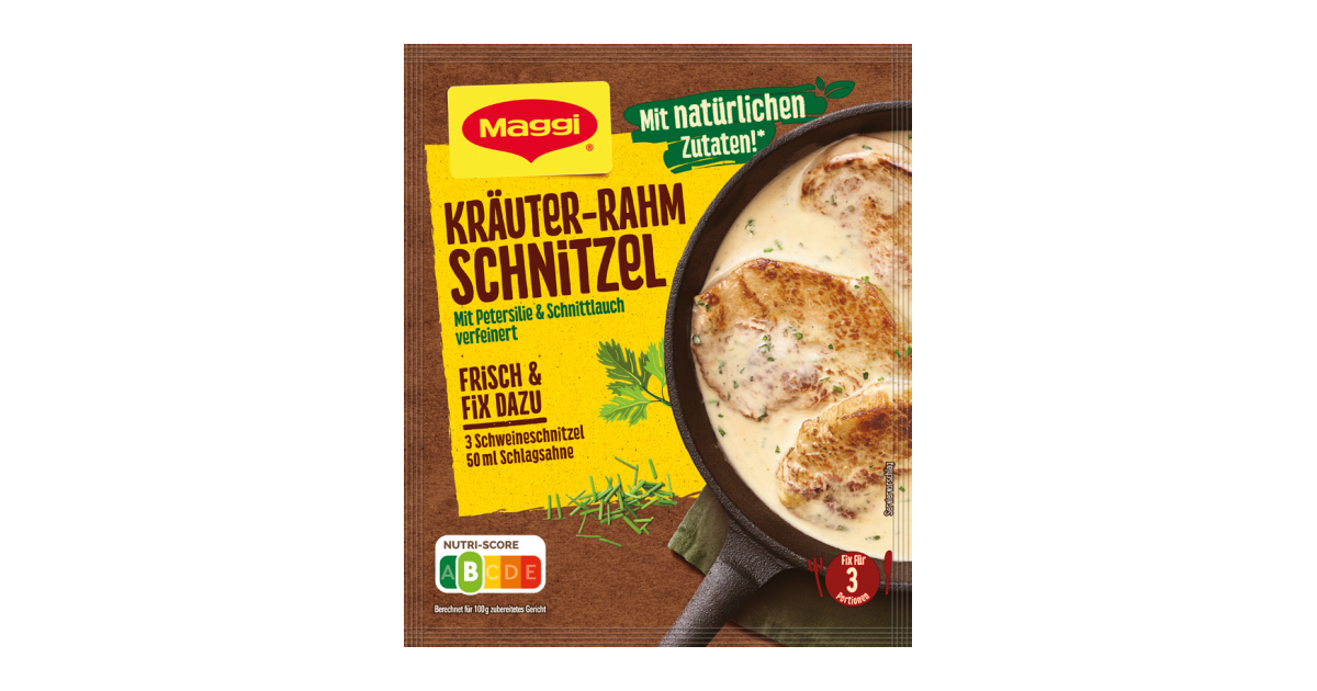 MAGGI Fix für Kräuter-Rahm Schnitzel | maggi.de