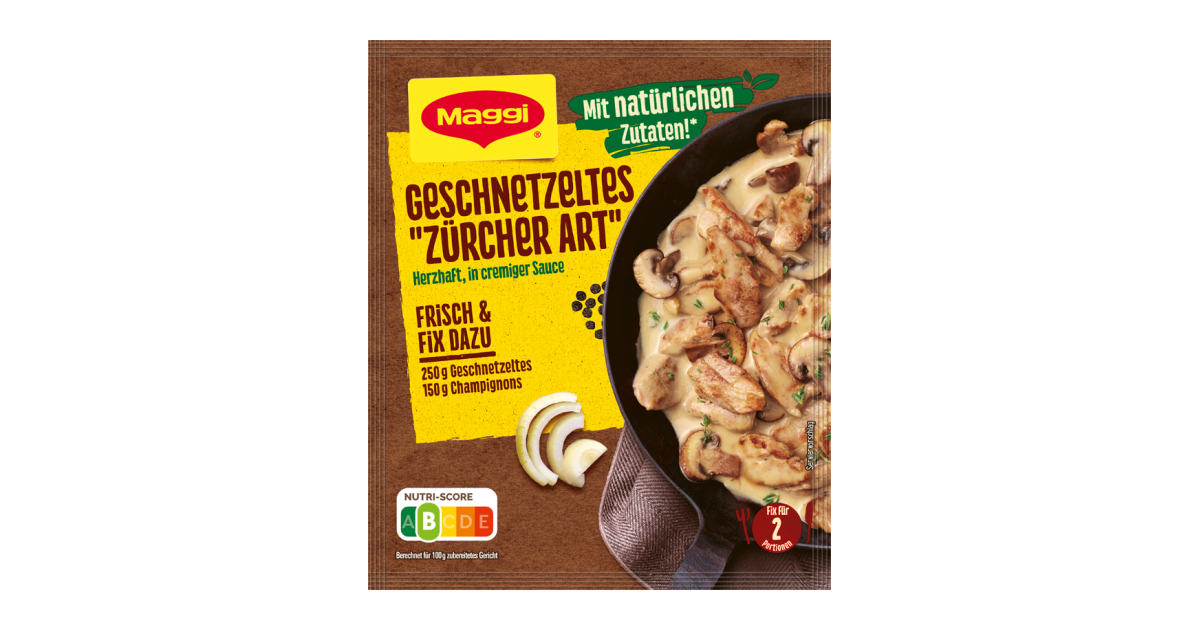 MAGGI Fix für Geschnetzeltes &amp;quot;Zürcher Art&amp;quot; | maggi.de