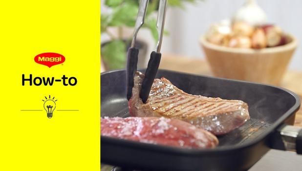 Steak braten